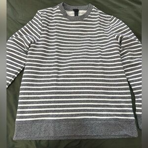 Striped Grey Crew Neck Sweater - H&M